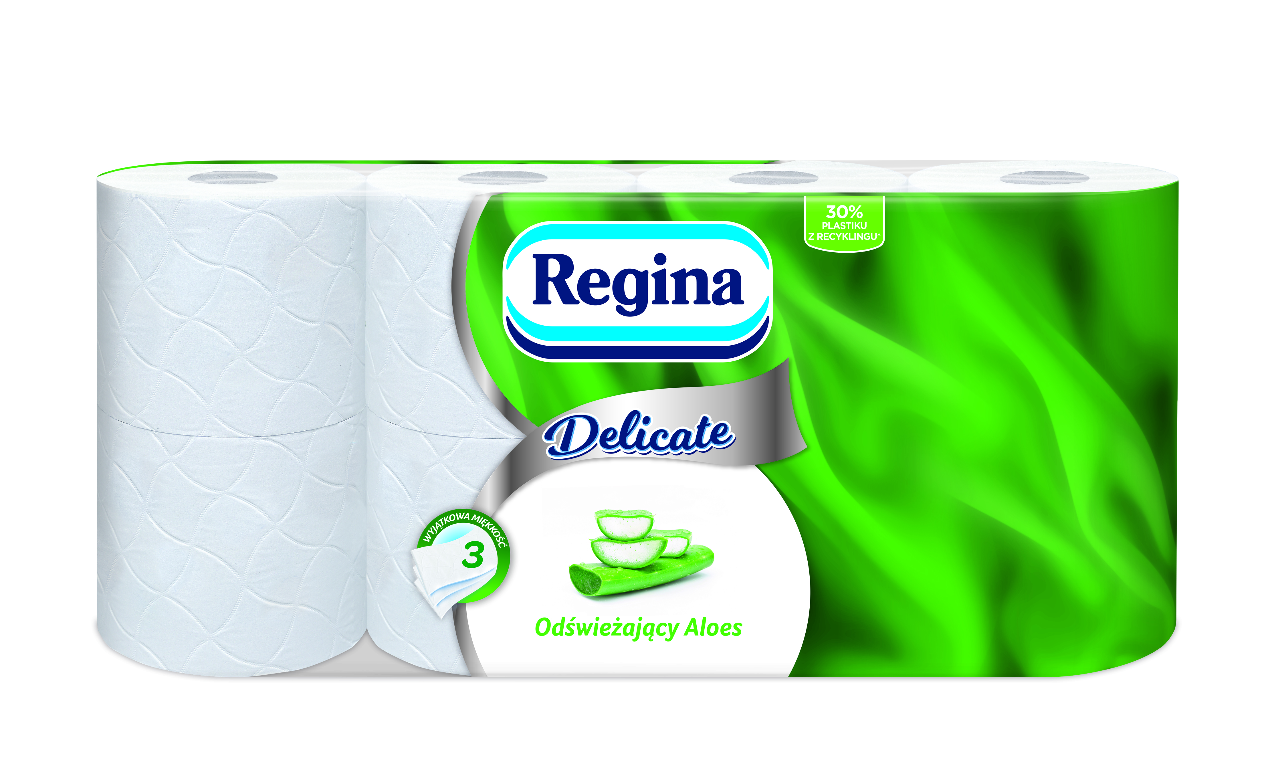 Papier toaletowy Regina Delicate Aloe Vera 8 rolek
