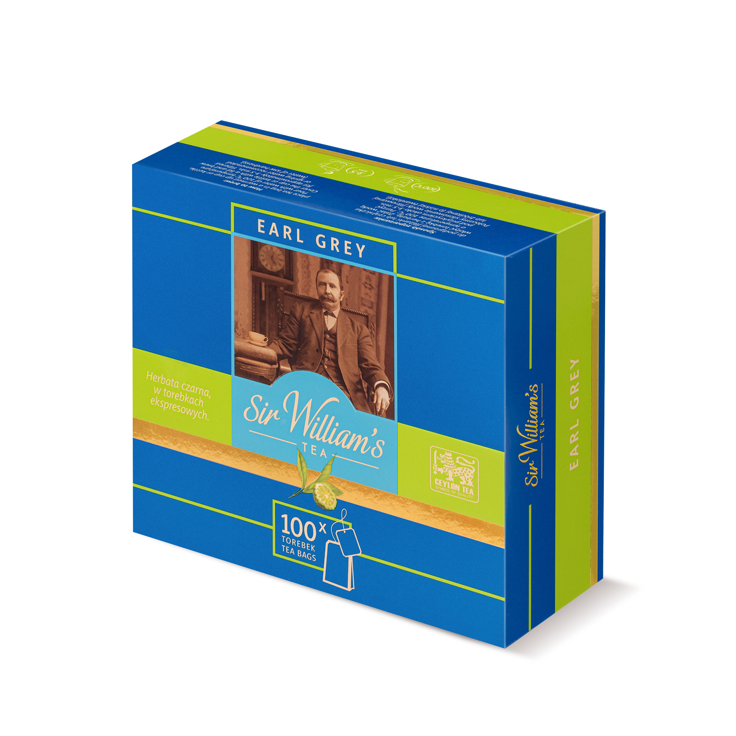 Herbata Sir William's Tea Earl Grey 100 szt.x2g