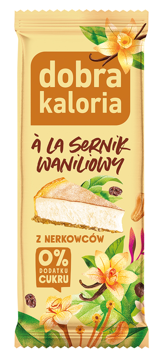 dobra kaloria Baton z nerkowców ala sernik waniliowy 35 g