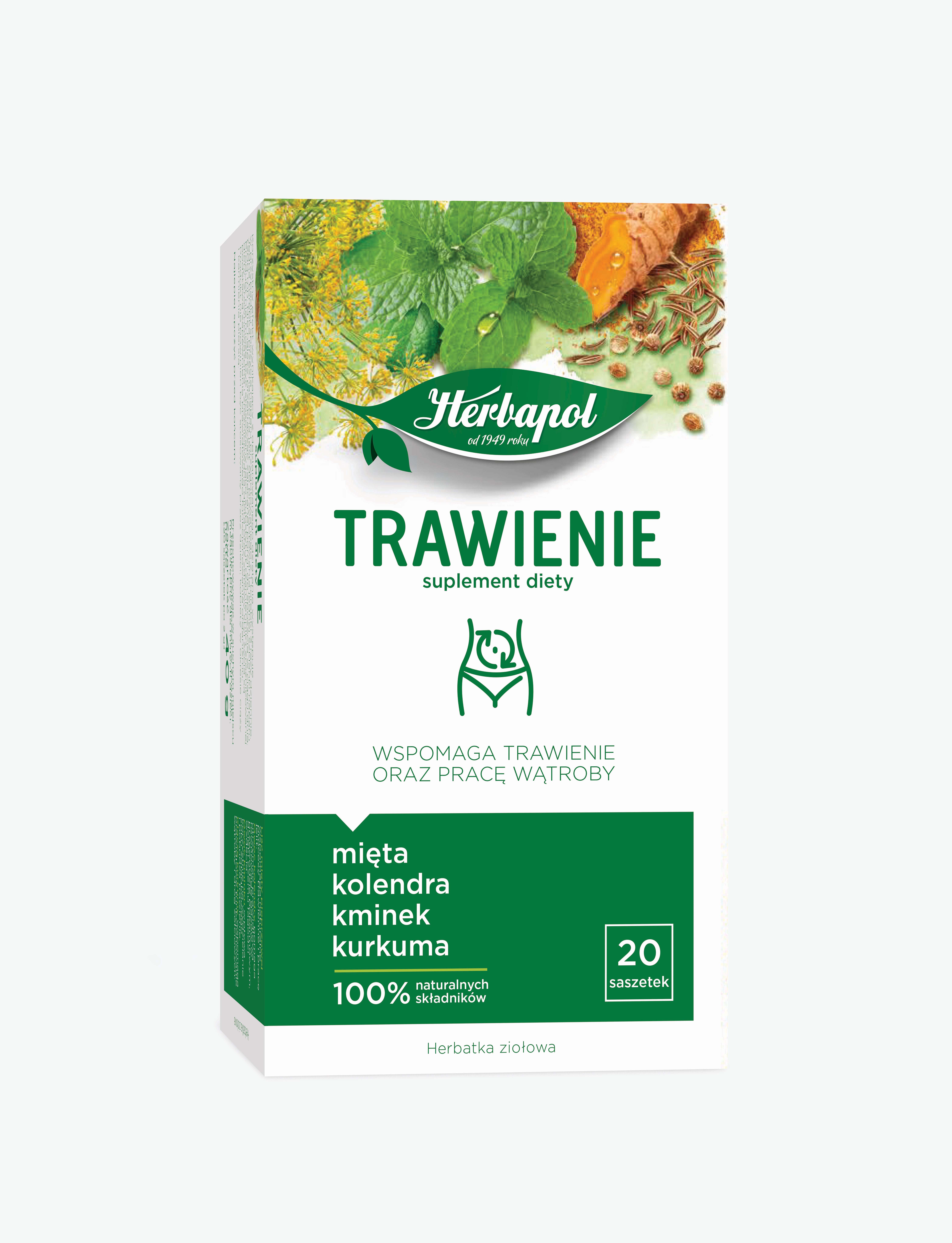 Herbata Funkcjonalna Trawienie +Praca Wątroby 2Gx20TB Herbapol
