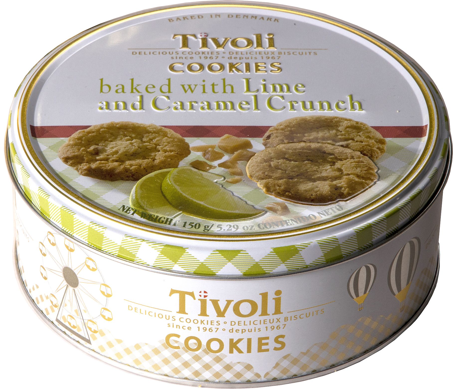 Tivoli Duńskie kruche ciastka zapiekane z limonką i chrupiącym karmelem 150g