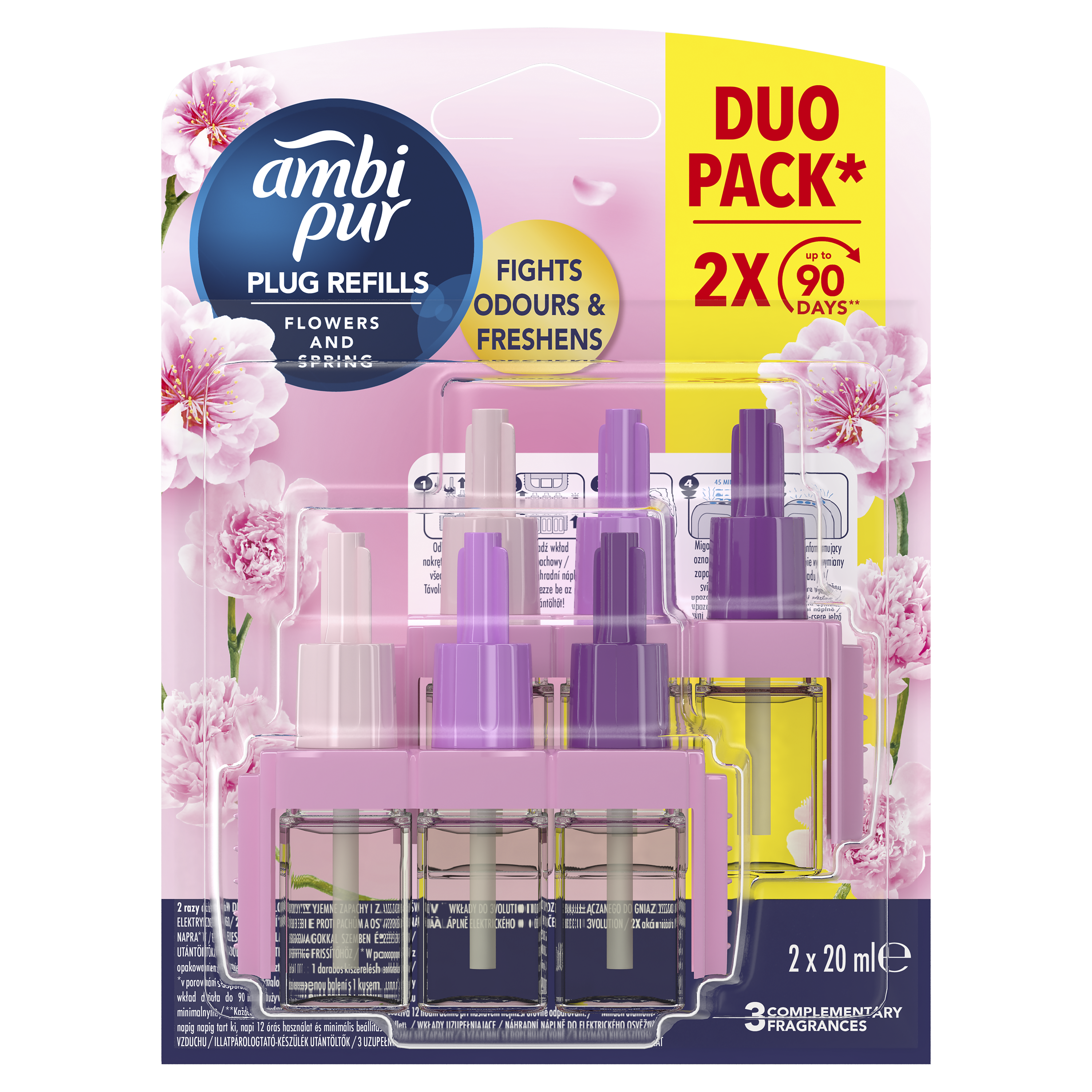 Ambi Pur 3Volution Flowers and Spring Wkład do elektrycznego odświeżacza powietrza 40ml