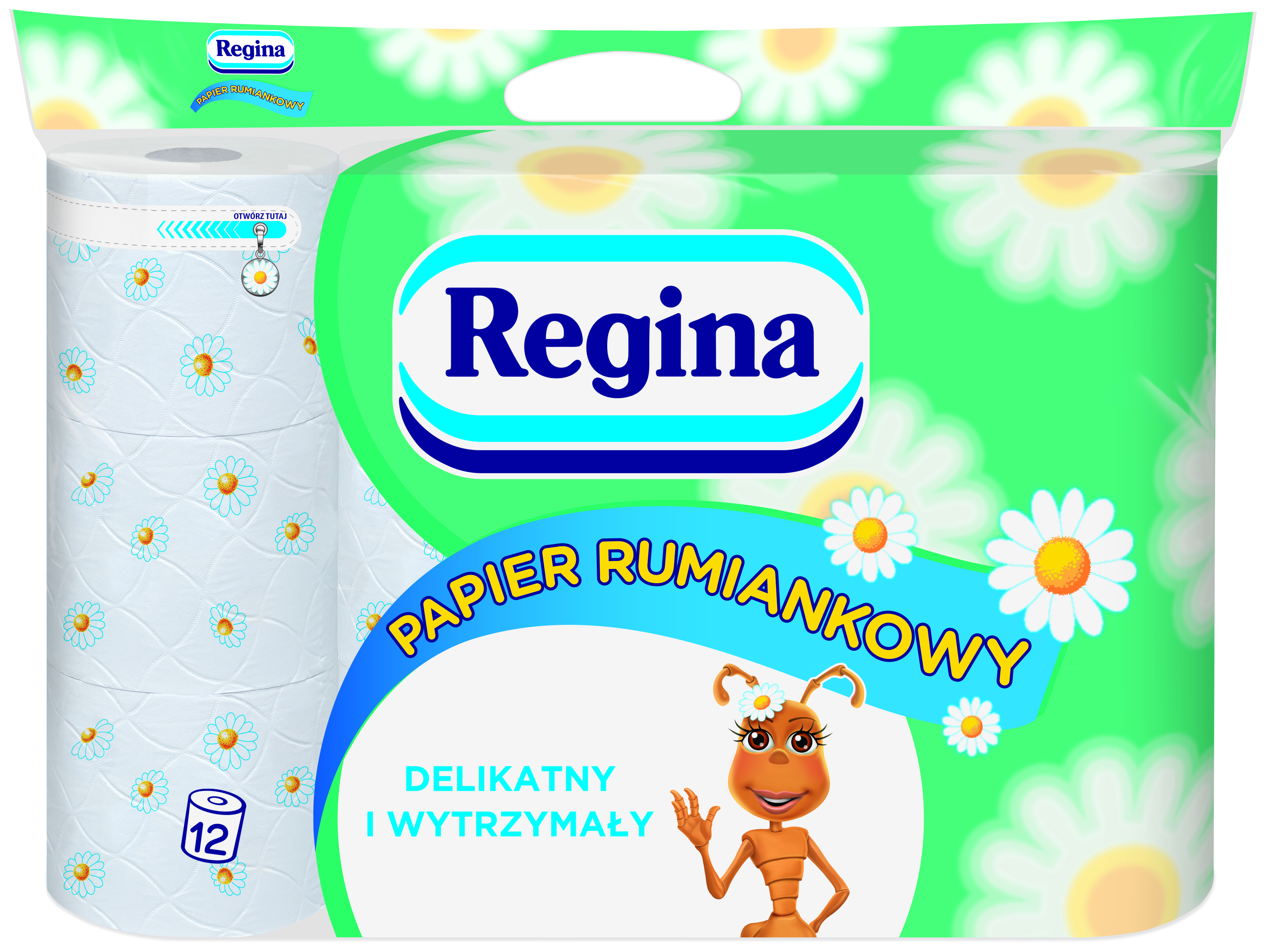 Papier toaletowy Regina Papier Rumiankowy 12 rolek